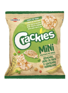 Mini Crackies de Arroz c/ Legumes